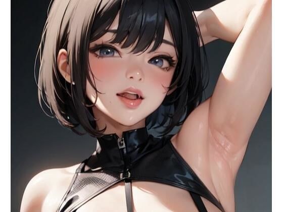 ノースリーブ腋見せまとめ(AI生成)(基本29枚+腋毛差分29枚) メイン画像