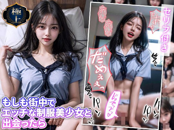 If you meet a beautiful girl in a naughty uniform in the city メイン画像