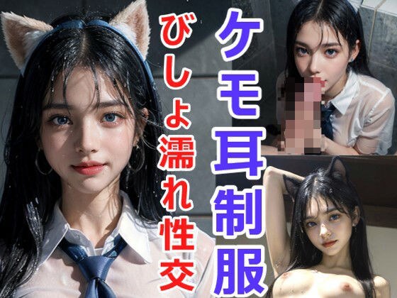 ケモ耳制服びしょ濡れ性交 メイン画像