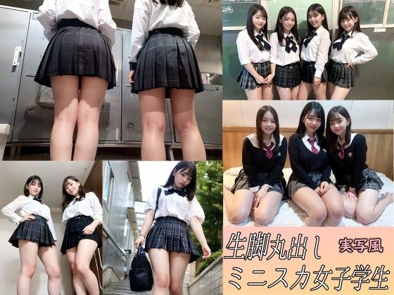 生脚丸出しのミニスカJK詰め合わせ メイン画像