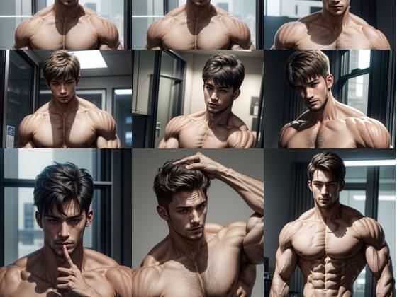 Muscle Majesty: イケメン筋肉マッチョの至高の瞬間 メイン画像