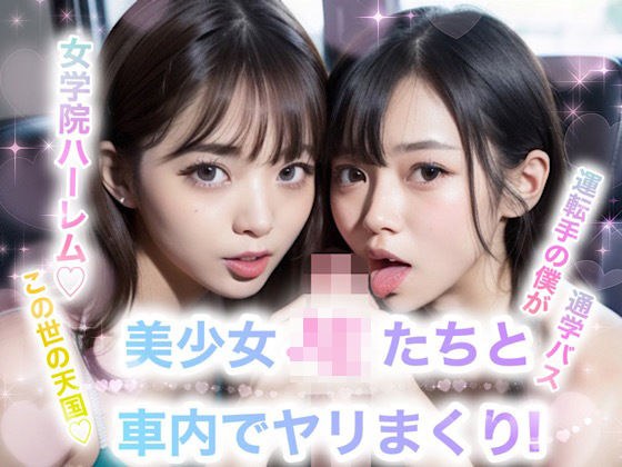 美少女JKたちと車内でヤリまくり！ メイン画像