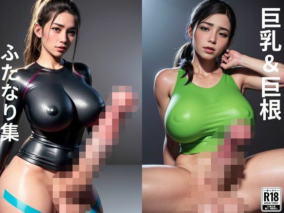 巨乳・巨根のふたなり集！！〈AICG集〉 メイン画像