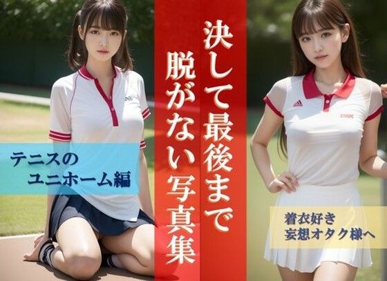 - 決して最後まで脱がない写真集 【テニスユニホーム編】 - メイン画像