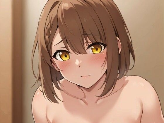 AIアニメーション・パイズリ茶髪金眼 メイン画像