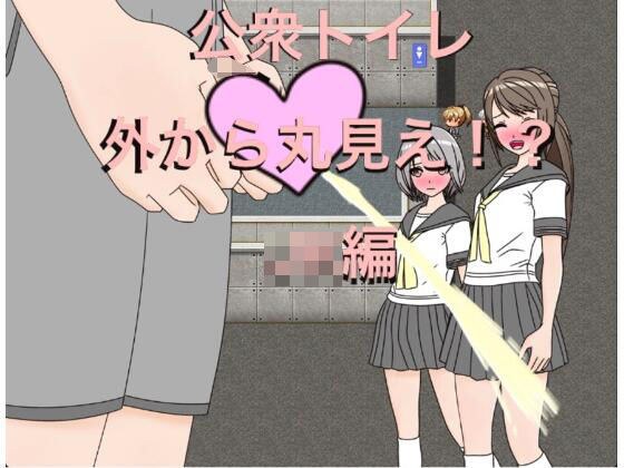 公衆トイレ 外から丸見え！？ JK編 メイン画像