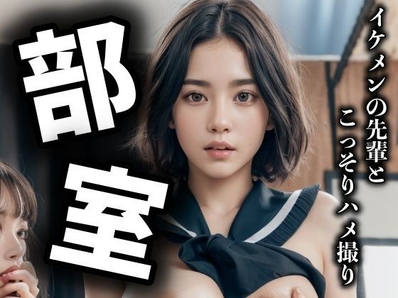 【中出し】部室で？？校生が先輩に生SEXの瞬間！デカチン挿入 メイン画像
