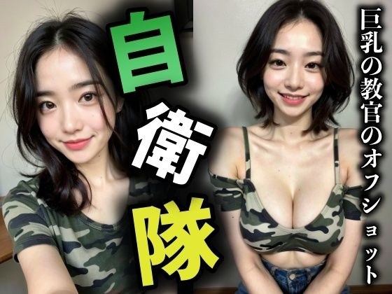 Off-shot of a big-breasted Self-Defense Force instructor | A Korean beauty who looks amazing in camouflage uniforms!