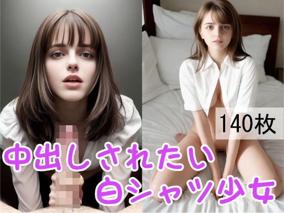 中出しされたい白シャツ少女 メイン画像