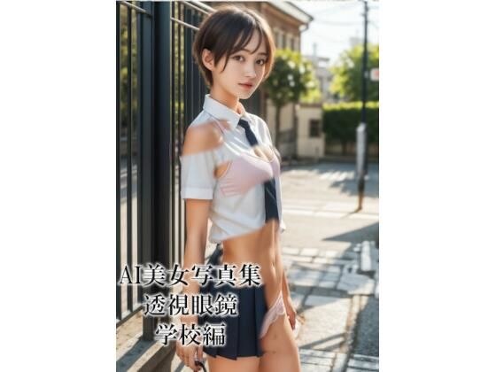 AI美女写真集 透視眼鏡 学校編 メイン画像