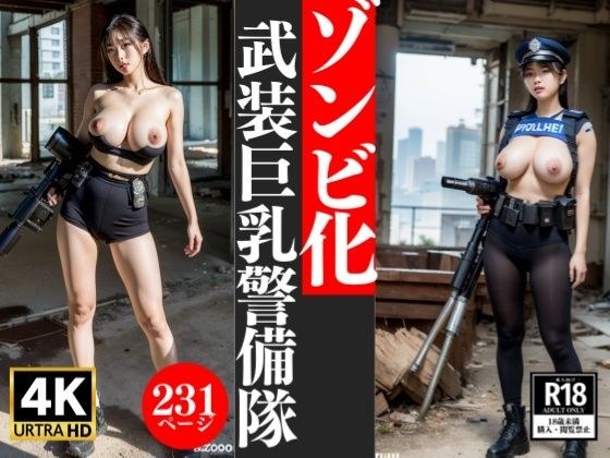 【大音量】僵尸！ ！武警大胸女 メイン画像