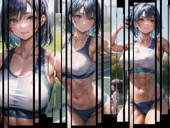 陸上ってイイね、青髪筋肉美女 149枚 メイン画像