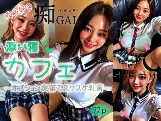 【攻め好き】痴GALーちぎゃるー添い寝カフェーオプション次第でスケスケ乳首ー メイン画像