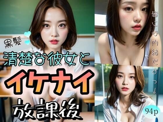 【黒髪】清楚な彼女とイケナイ放課後「皆には内緒だよっ！」 メイン画像