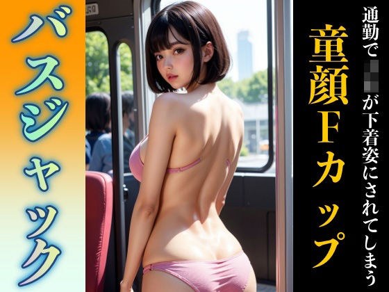童顔Fカップがバスジャックで下着姿にされてしまう！露出全開DX メイン画像