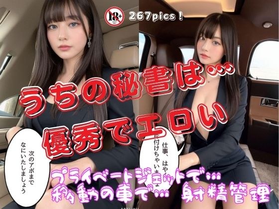 うちの秘書は…優秀でエロい プライベートジェットで…移動の車で…射精管理 メイン画像