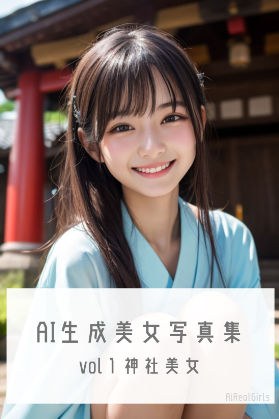 AI生成美少女写真集 vol1 神社美女 メイン画像