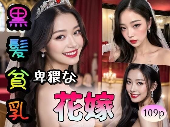 【黒髪貧乳】卑猥な花嫁 メイン画像