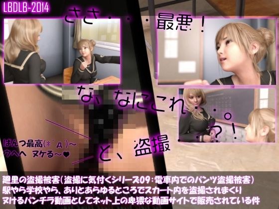 【△100▲100】廻里の盗撮被害・駅やら学校やら、ありとあらゆるところでスカート内を盗撮されまくりヌけるパンチラ動画としてネット上の卑猥な動画サイトで販売されている件（盗撮に気付くシリーズ09:電車内での居眠り開脚スカート内盗撮被害の様子） メイン画像