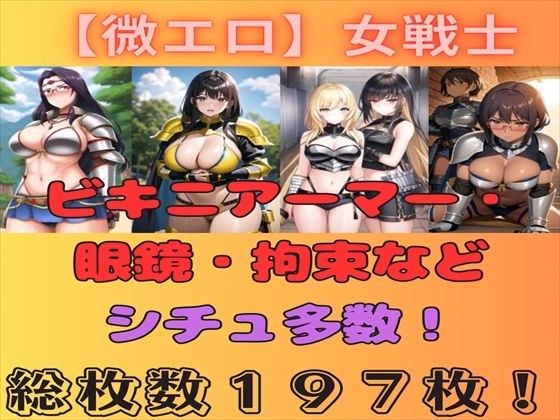 【微エロ】女戦士コレクション（ビキニアーマー・褐色・眼鏡・拘束など） メイン画像