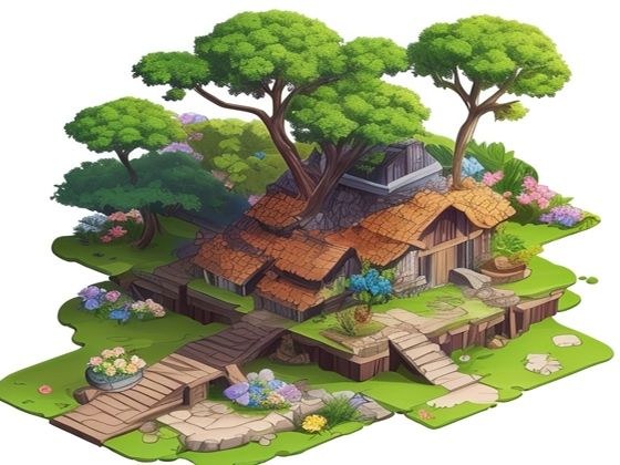 【無料】立方体視点の自然風景素材02 TRPG、ゲーム開発、動画素材などにご利用ください メイン画像