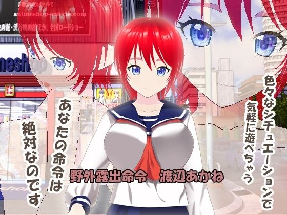 野外露出命令 渡辺あかね メイン画像