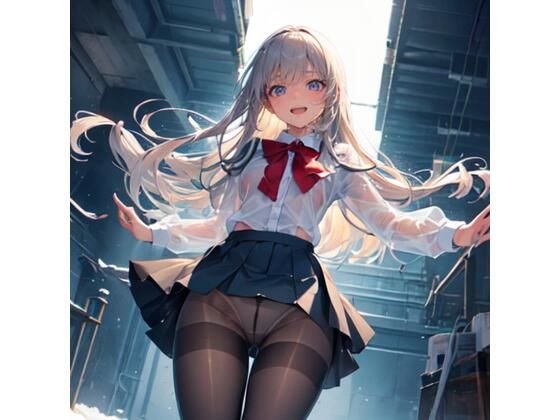 制服少女 黒タイツ編2 メイン画像