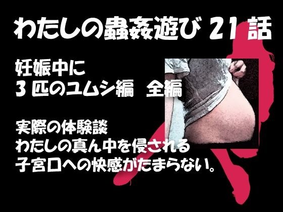 私の蟲姦遊び 21 話 妊娠中に3匹のユムシ編 全編 メイン画像