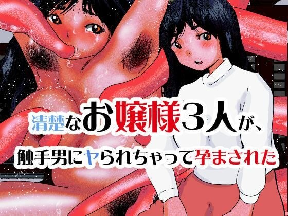 清楚なお嬢様3人が、触手男にヤられちゃって孕まされた メイン画像