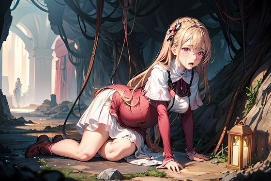 AI生成 魔物の仔を孕む女性 vol.2 メイン画像