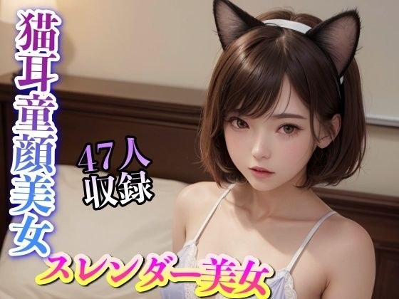 猫耳童顔 スレンダー美女 47人収録 メイン画像