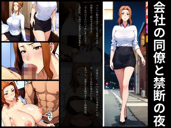 [Short novel with images] Office worker Tachibana has forbidden sex with her co-worker
