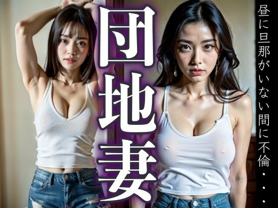 タンクトップの団地妻が不倫！ビッチな新妻は昼に旦那がいない間に隣人とセックスしていた メイン画像