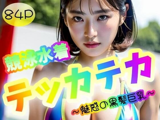 【競泳水着】テッカテカ！〜魅惑の黒髪巨乳 メイン画像
