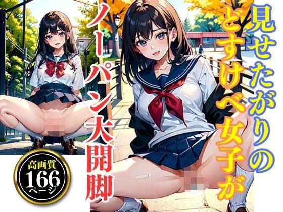 見せたがりクラスメイトがノーパンで大開脚 メイン画像
