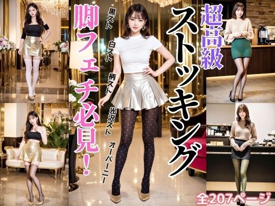 超高級ストッキングを履いた美人のお姉さん - Beautiful woman wearing ultra-luxury stockings - メイン画像