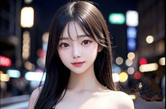 AI彼女〜モデル写真集《黒髪の清楚系お姉さん編 》 メイン画像