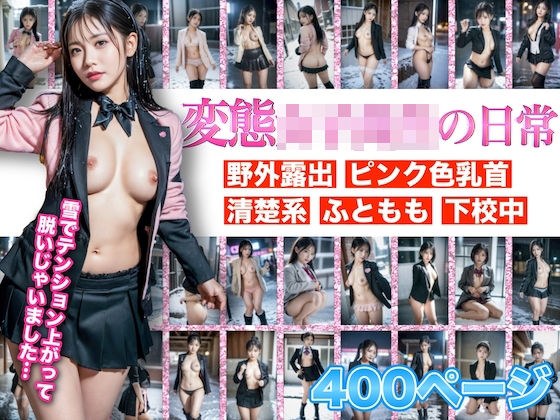 【雪の中で脱いじゃった】変態女子校生の日常 Vol.01 メイン画像