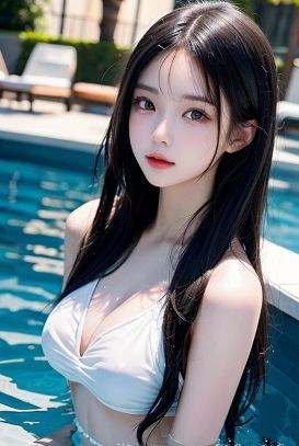 AI Girlfriend ~ S-class model photo collection 《Okinawa Resort Hotel! Poolside Edition》 メイン画像