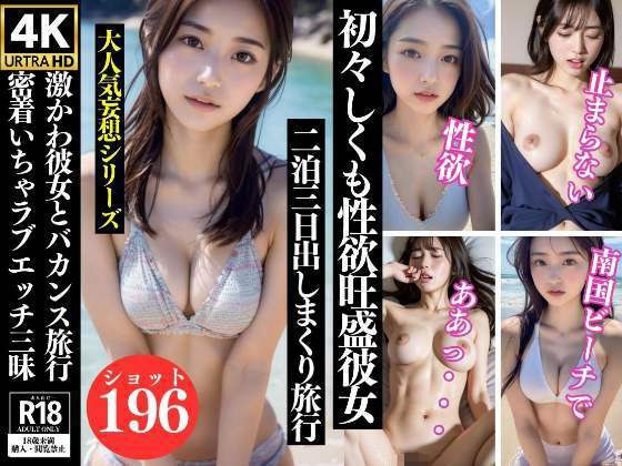初々しくも性欲旺盛彼女とバカンス旅行で密着いちゃラブエッチ三昧 メイン画像