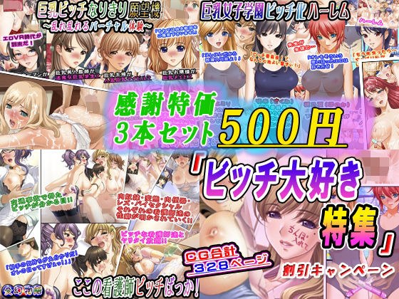 【感謝特価3本セット500円】「ビッチ大好き特集」割引キャンペーン メイン画像