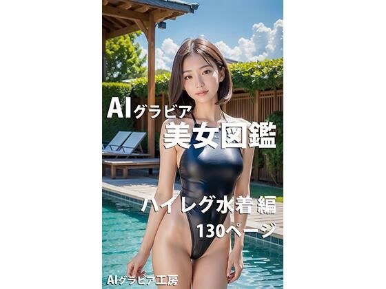AIグラビア美女図鑑 ハイレグ水着編 130ページ メイン画像