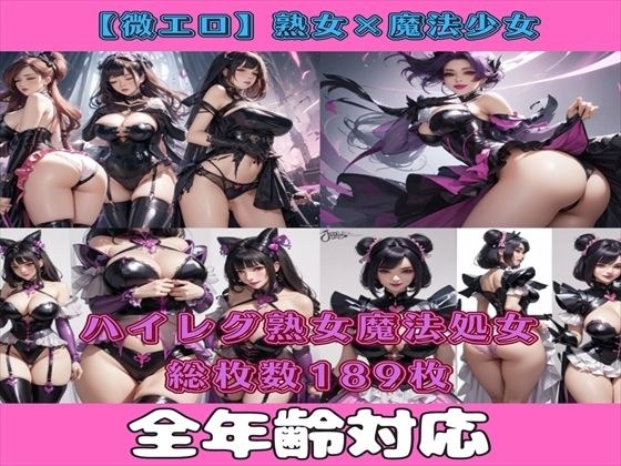 【微エロ】フェチコレVol.2 漆黒衣装に身を包む熟女ハイレグ魔法少女イラスト集 メイン画像