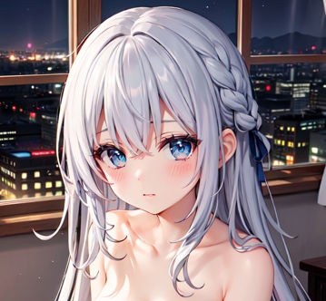 清楚銀髪ちゃんとイチャラブデート メイン画像