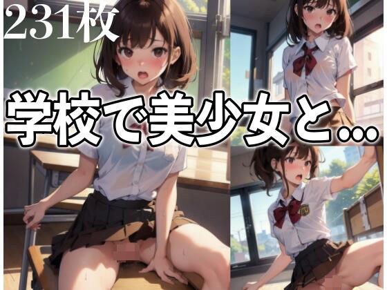 学校で美少女と... メイン画像