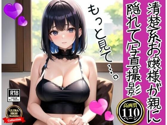 清楚系お嬢様が親に隠れてエッチな写真撮影 メイン画像