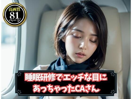 睡眠研修でエッチな目にあっちゃったCAさん メイン画像
