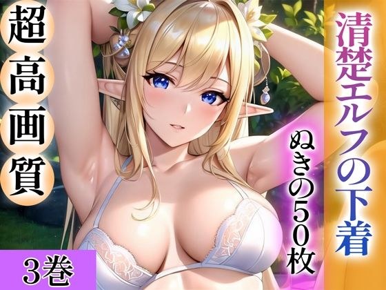 【超高画質グラビア写真集】清楚エルフの下着。ぬきの50枚〜3巻〜 メイン画像