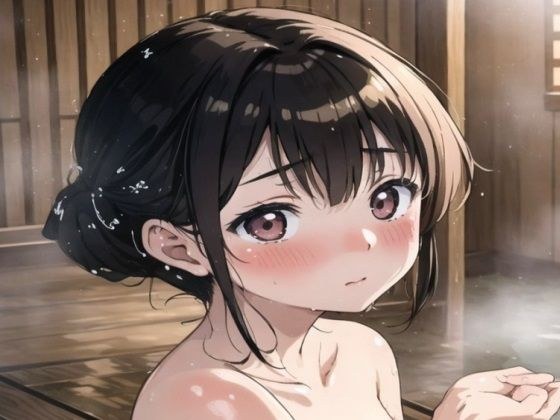 A female college student's younger sister takes a hot spring bath with her beloved brother, but gets embarrassed halfway through. メイン画像