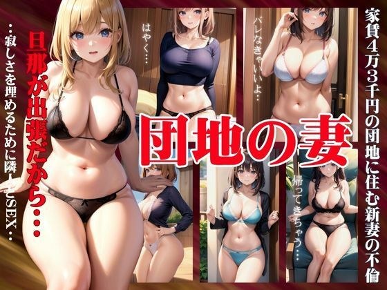 団地の妻〜家賃4万3千円の団地に住む新妻の不倫！旦那が出張だから隣人とセックス〜 メイン画像